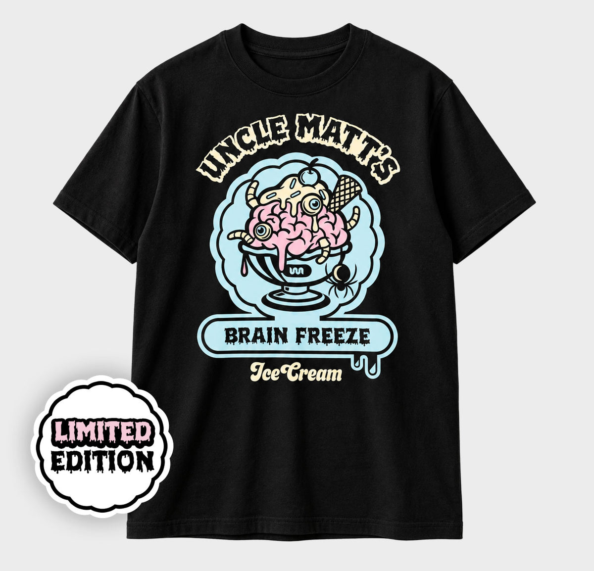Uncle Matt's Brain Freeze Ice Cream Halloween T-Shirt